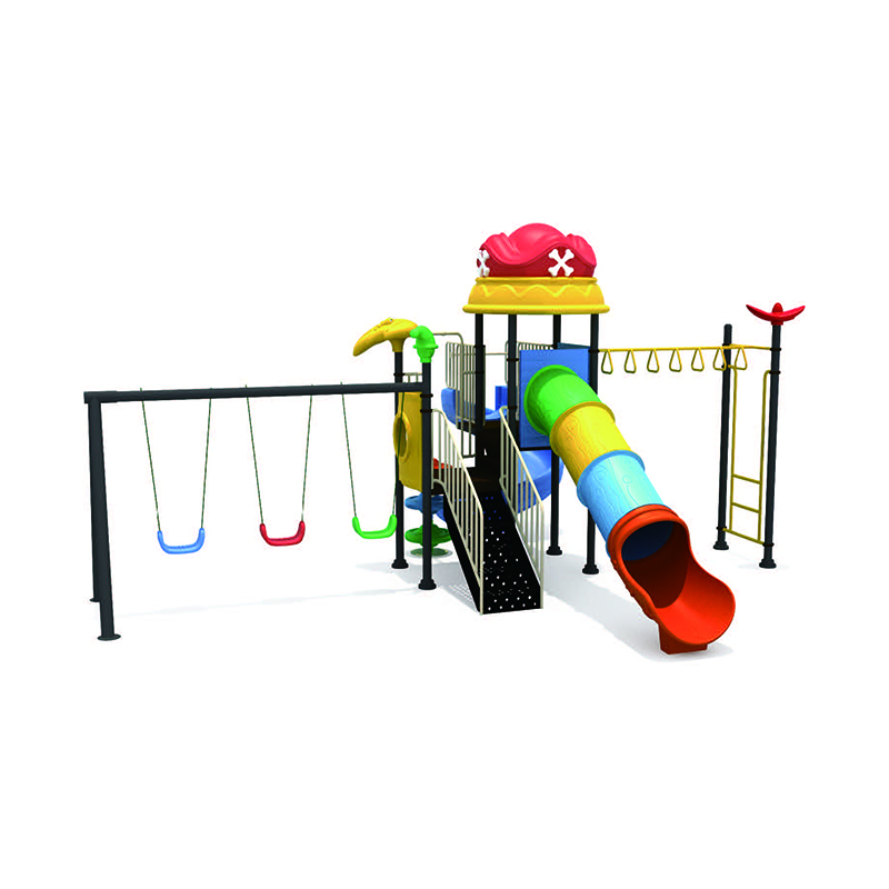 Green Playground Slide For Kids